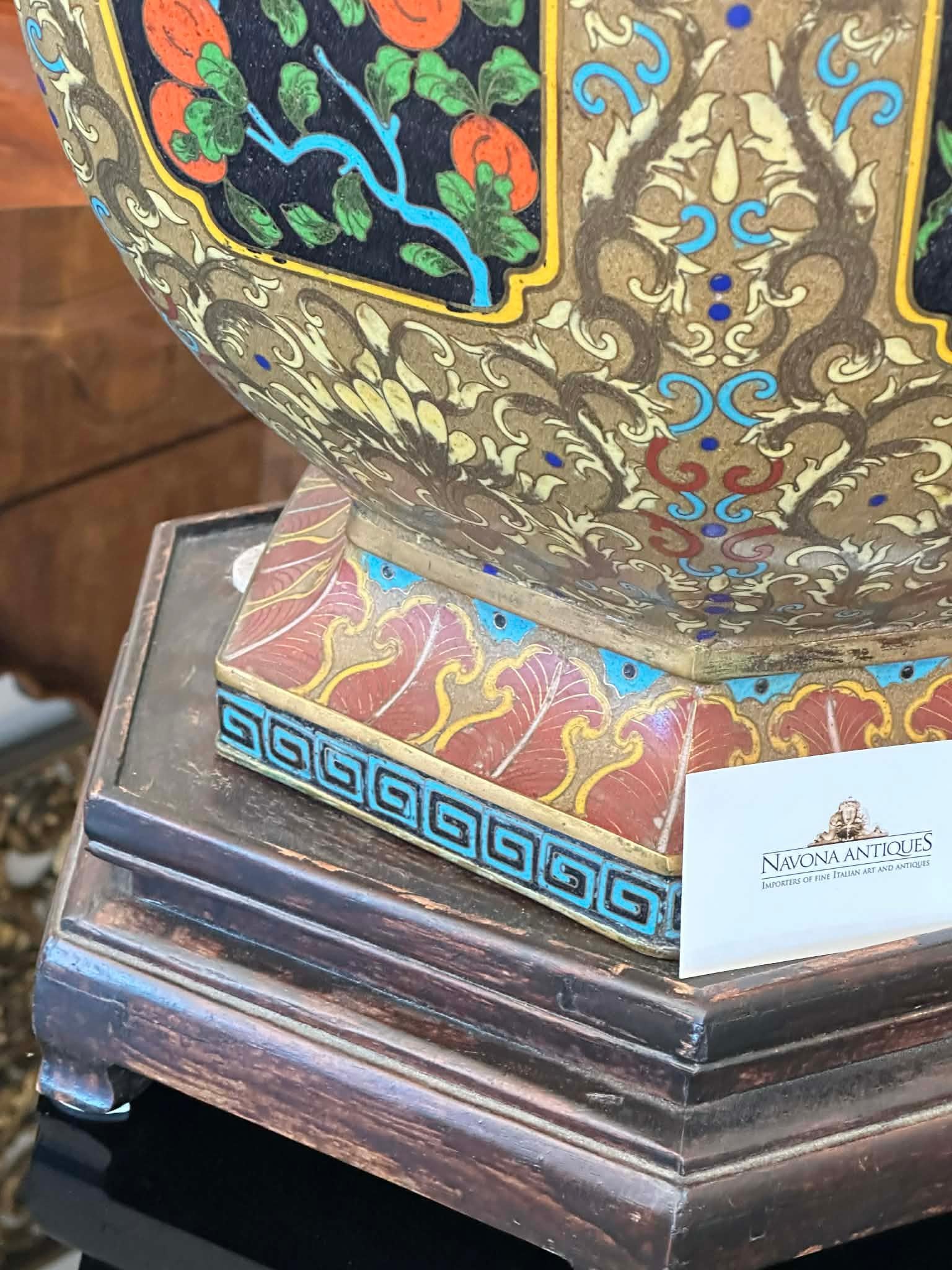 Jarrón chino esmaltado 