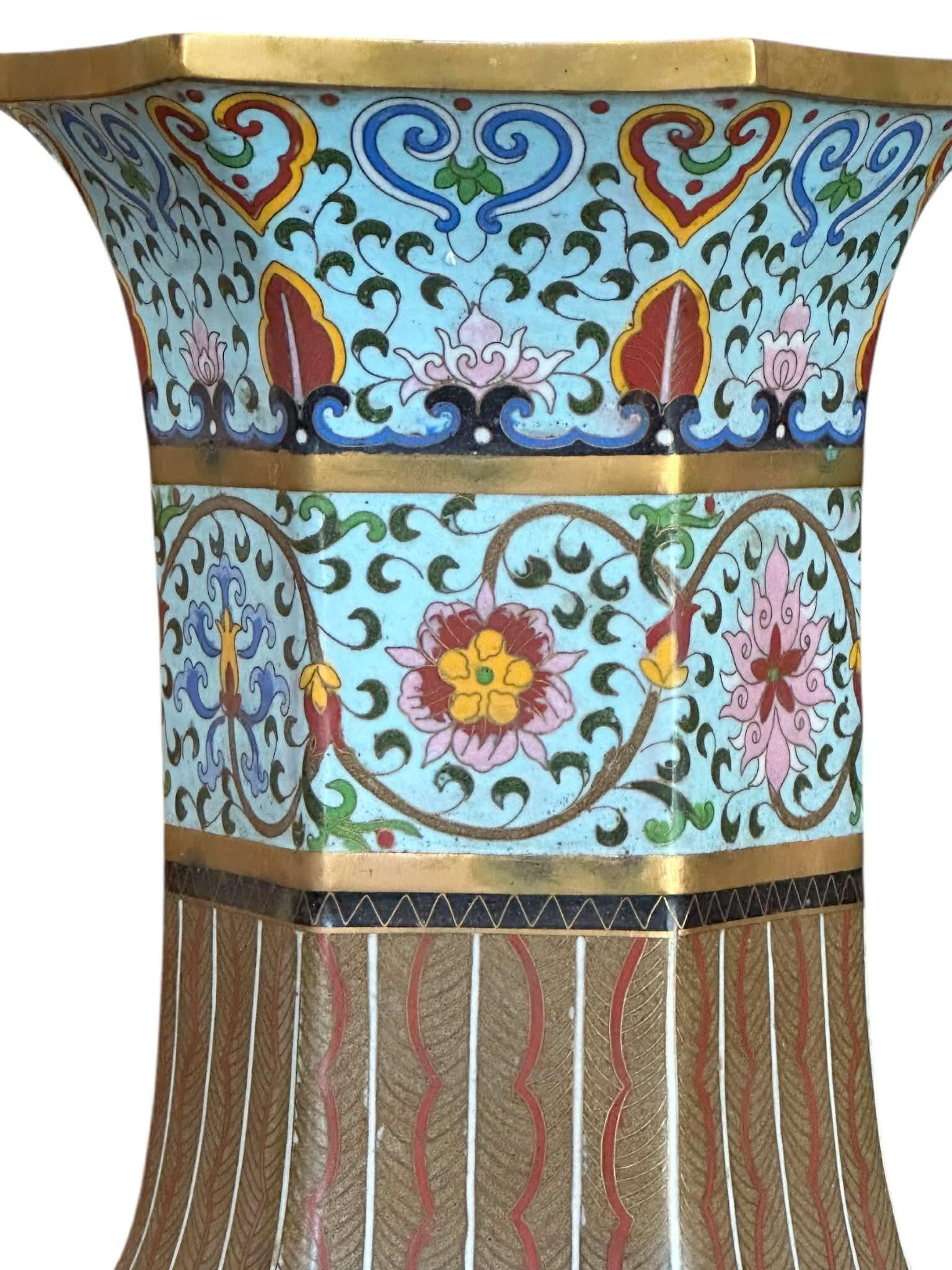 Jarrón chino esmaltado 