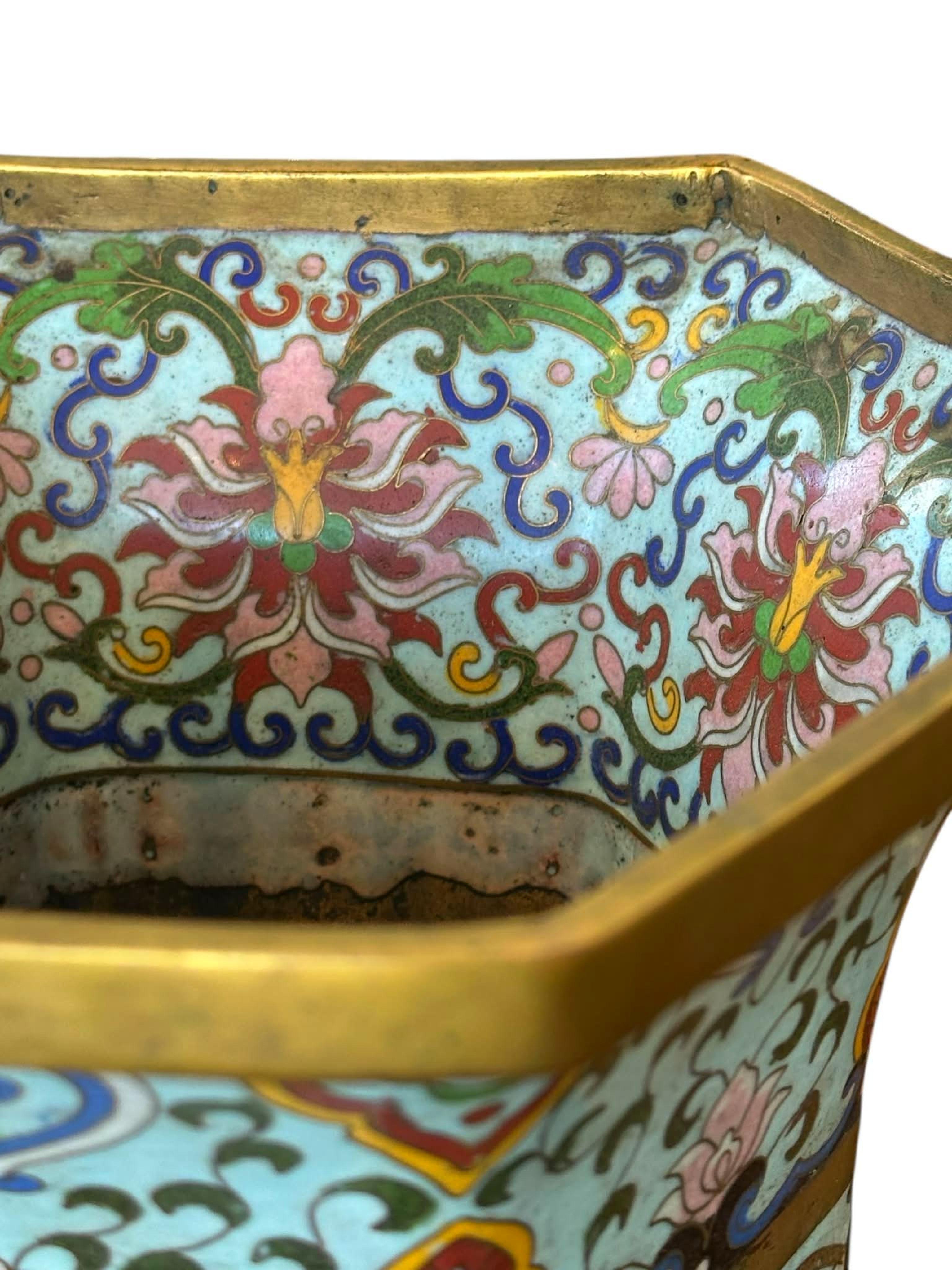 Jarrón chino esmaltado 