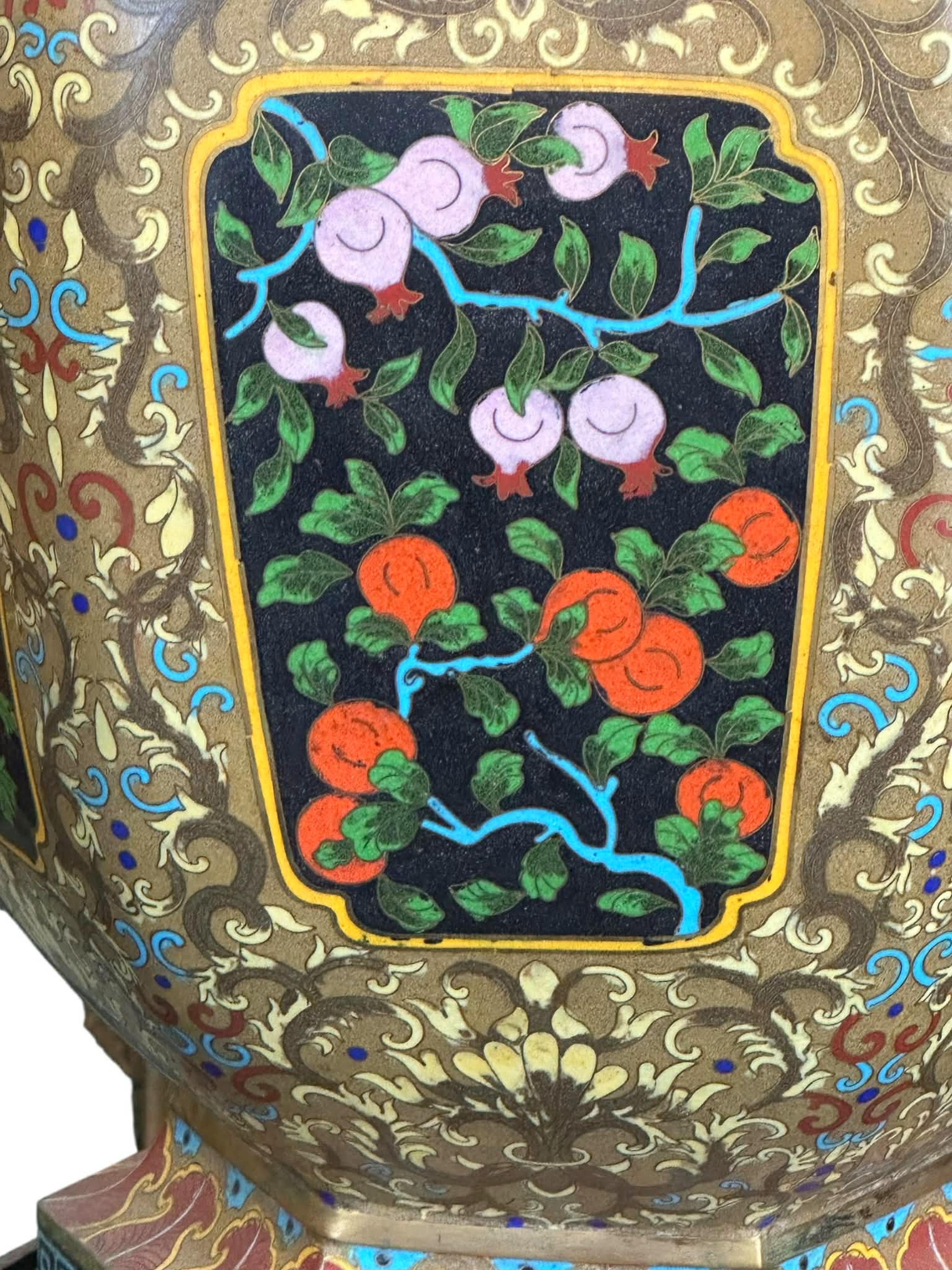 Jarrón chino esmaltado 