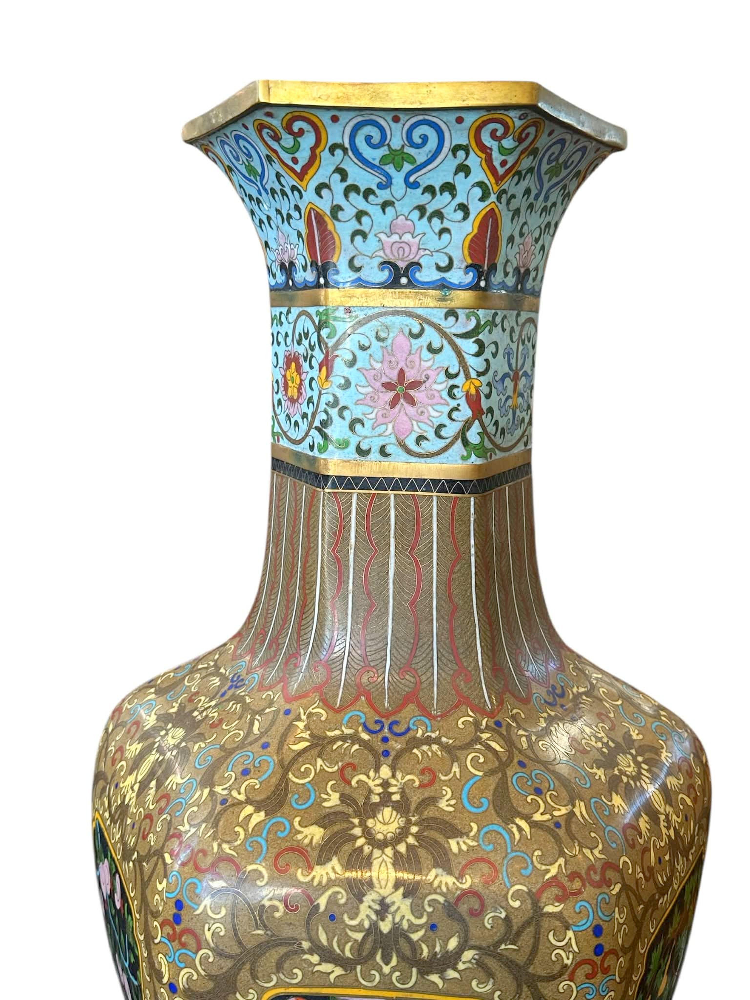 Jarrón chino esmaltado 