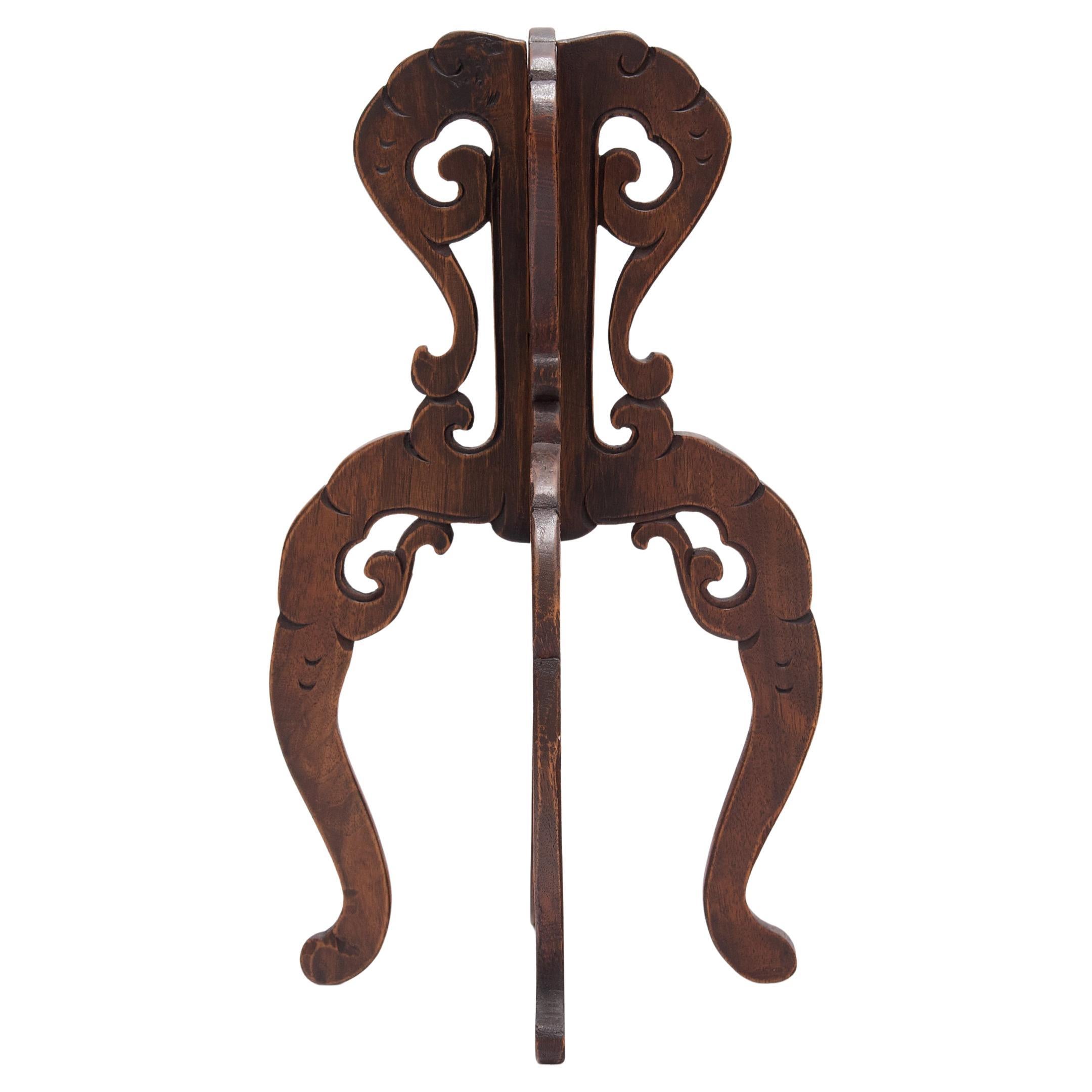 Chinese Cloud-Form Hat Stand, c. 1900 For Sale