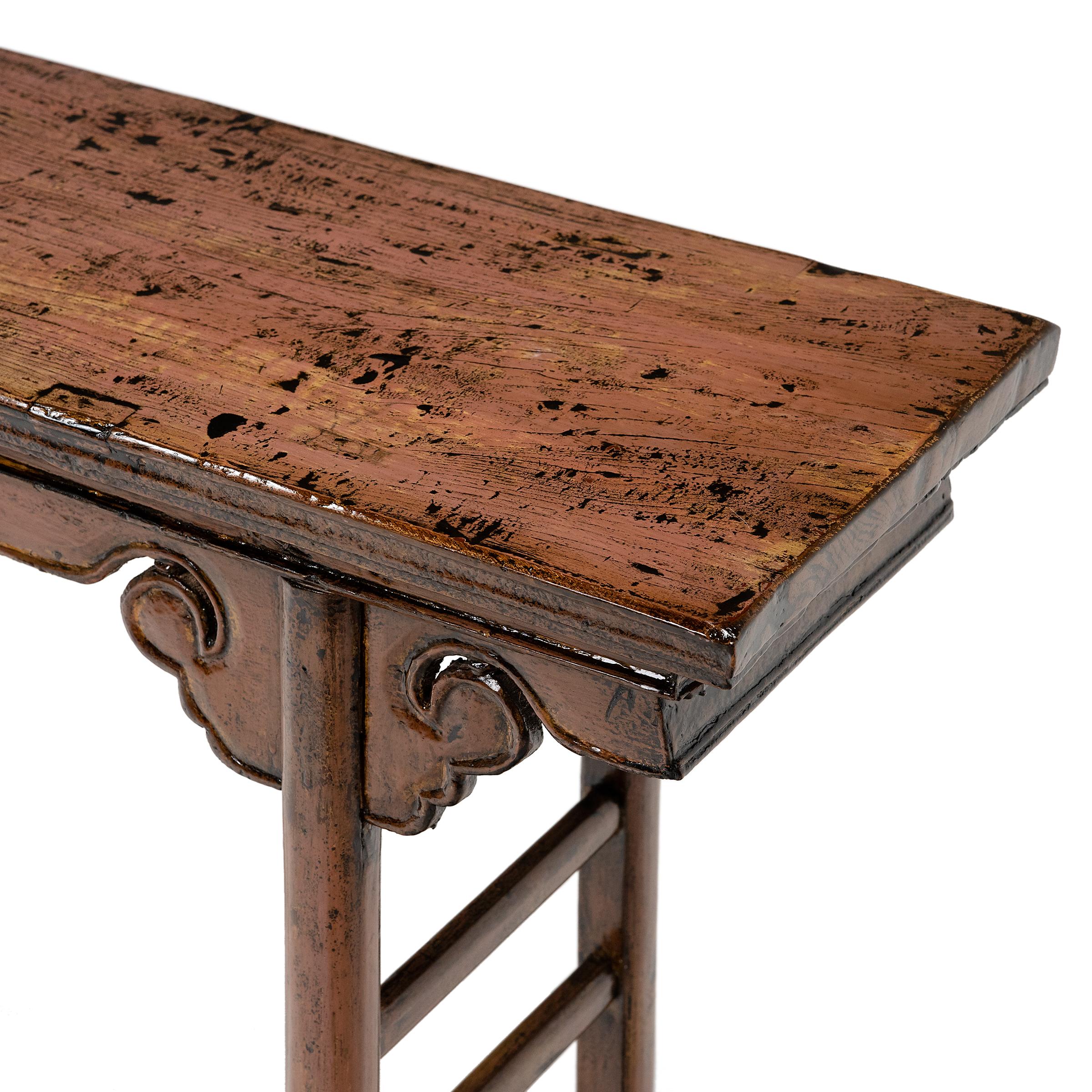 20th Century Chinese Cloud Spandrel Altar Table, c. 1900 For Sale