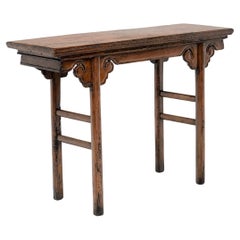 Antique Chinese Cloud Spandrel Altar Table, c. 1900