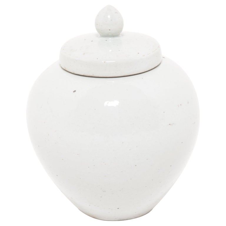 Chinese Cloud White Onion Jar For Sale