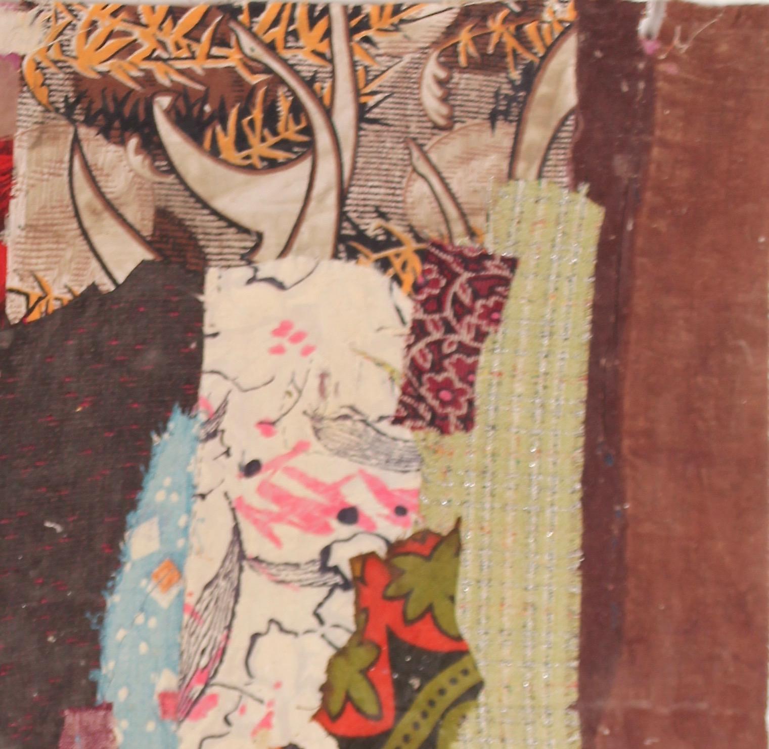 20th Century Chinese Collaged, Ge Ba Textile “Paintings” Made by Anonymous Women, 1950s