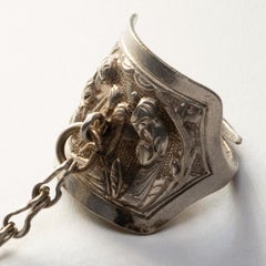 Chinese Conch Shell Charm Ring, c. 1900
