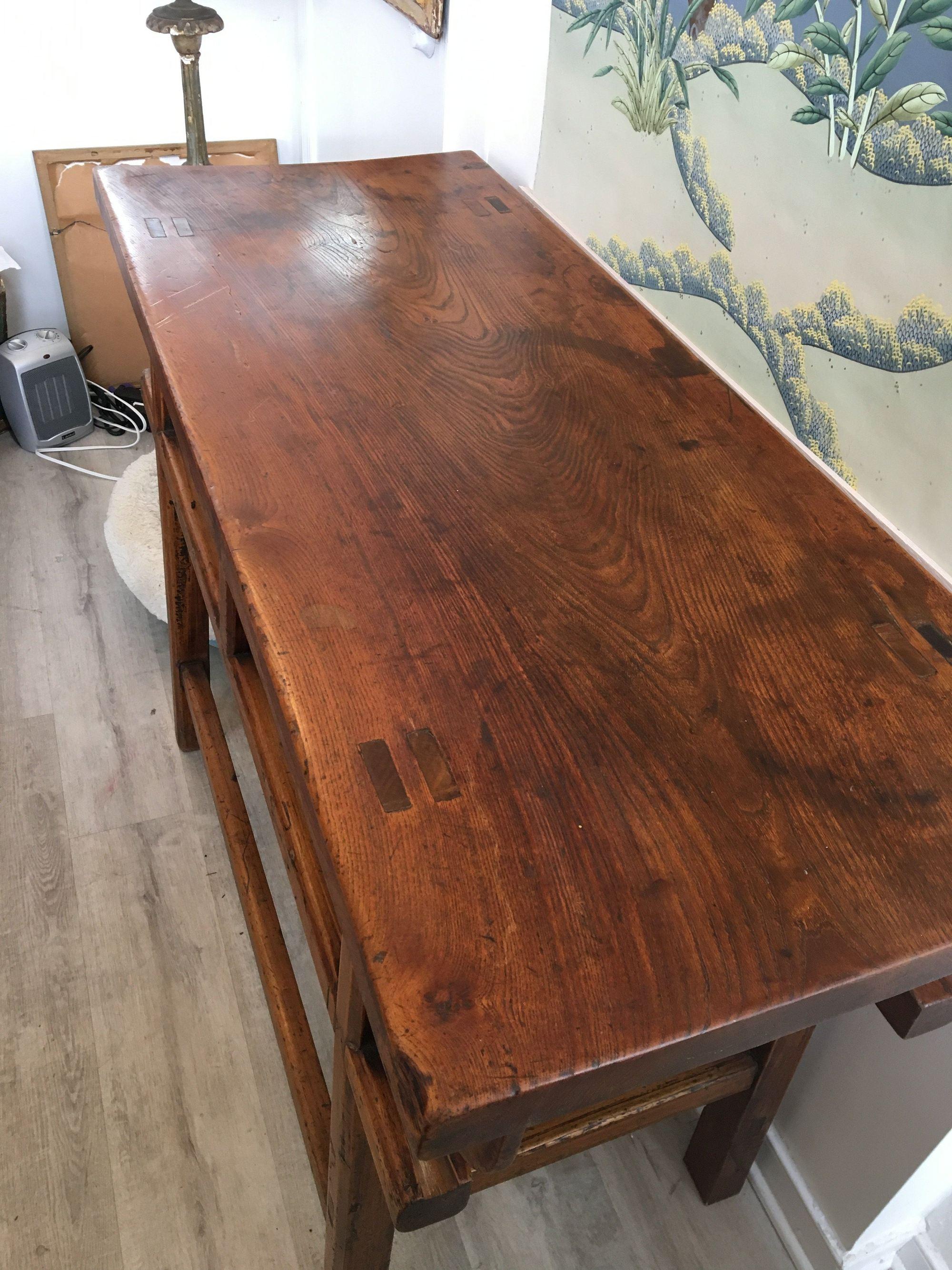 Chinese Console or Wine Table, Kitchen Island -  19th Century In Good Condition In Doylestown, PA