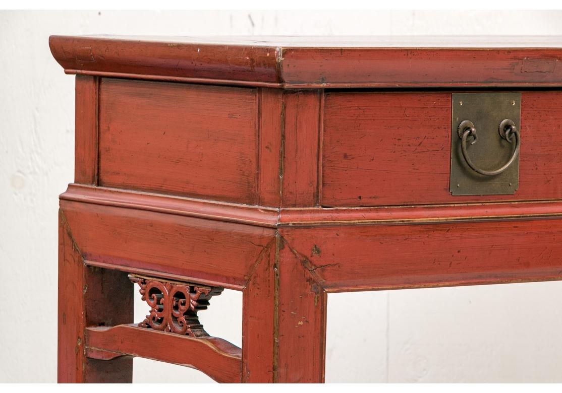 Consola china lacada en cinabrio 10