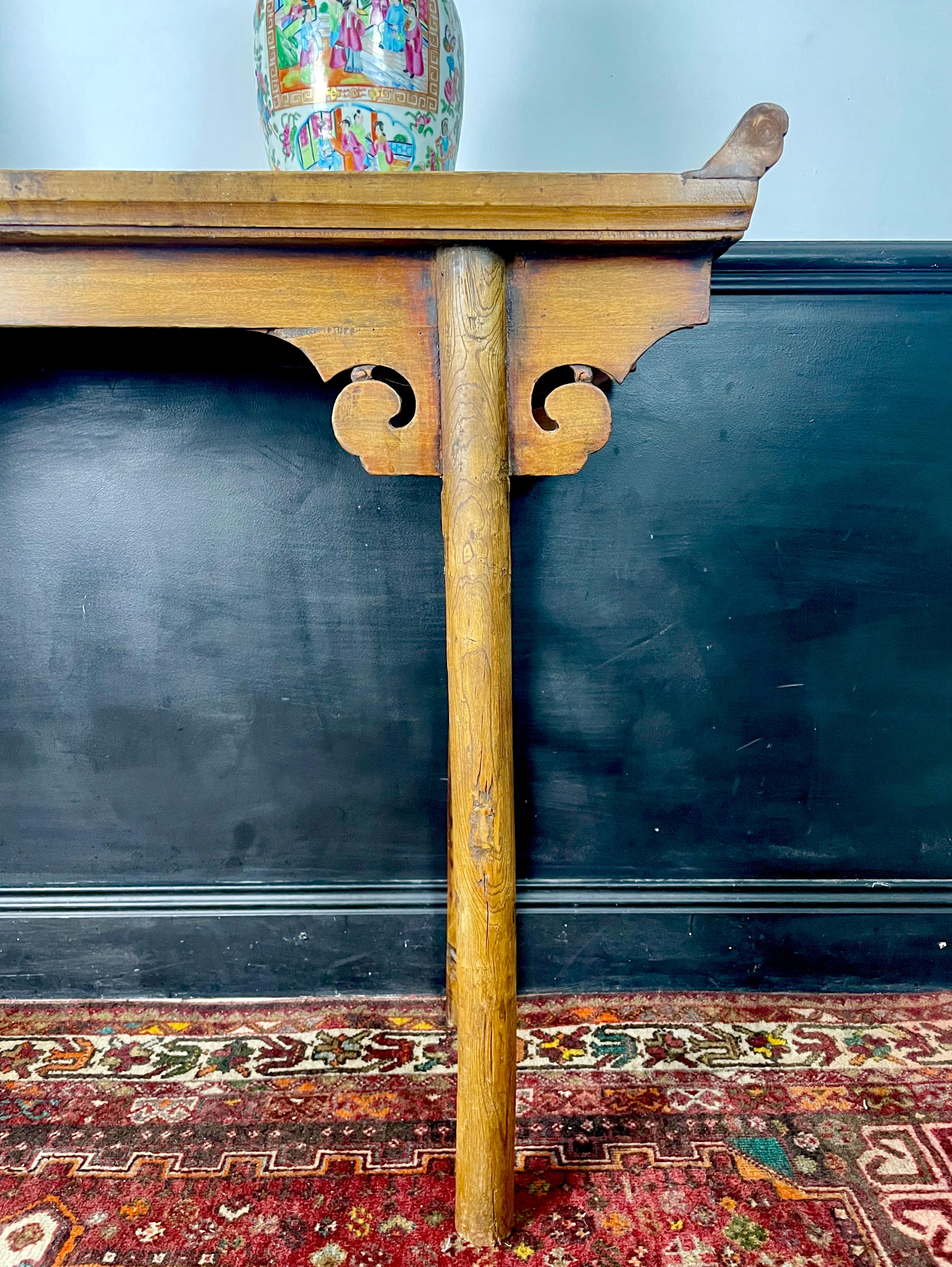 Chinese Console Table Pingtouan, Qing Dynasty, 19th Century, China In Good Condition In Beuzevillette, FR