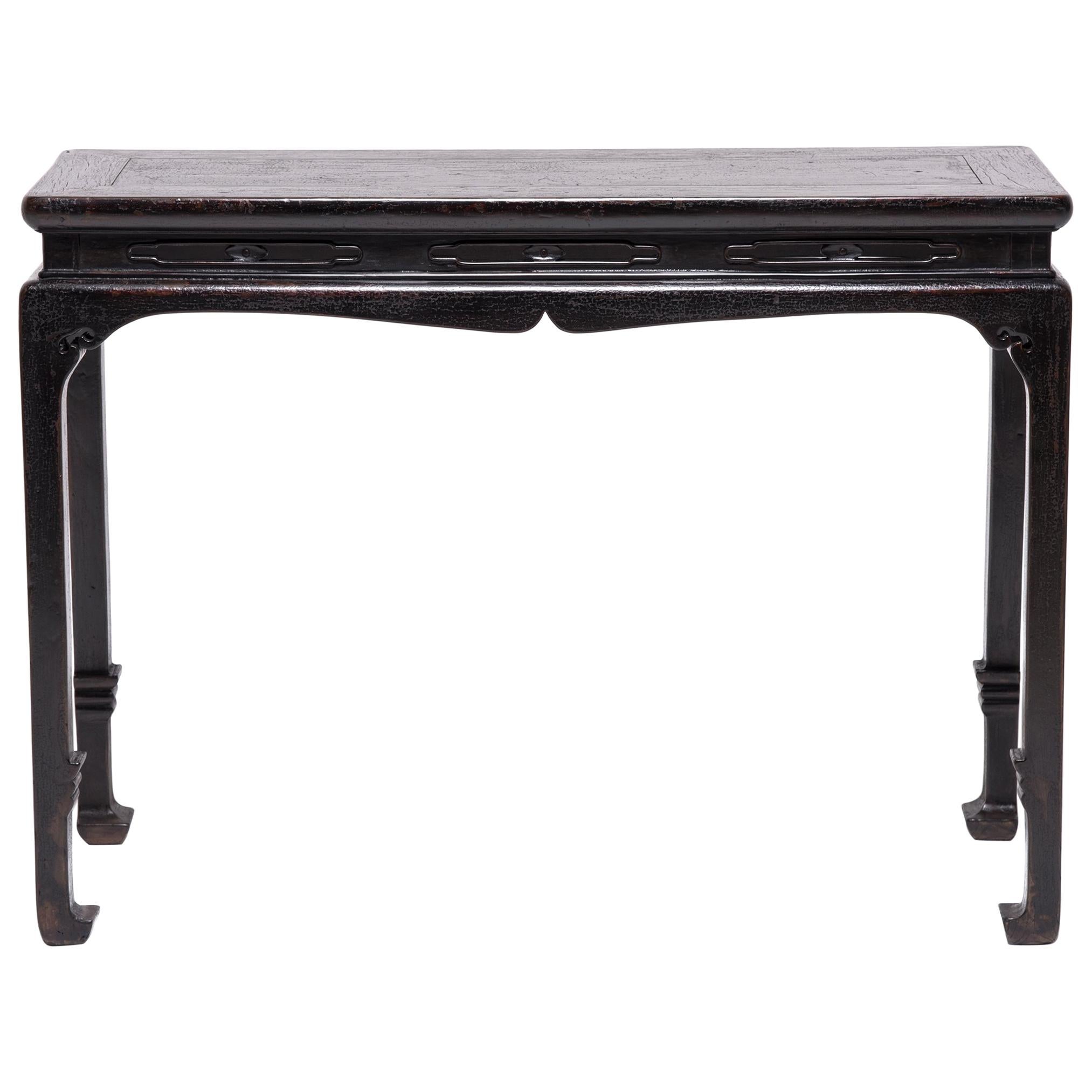 Chinese Console Table with Cusped Apron