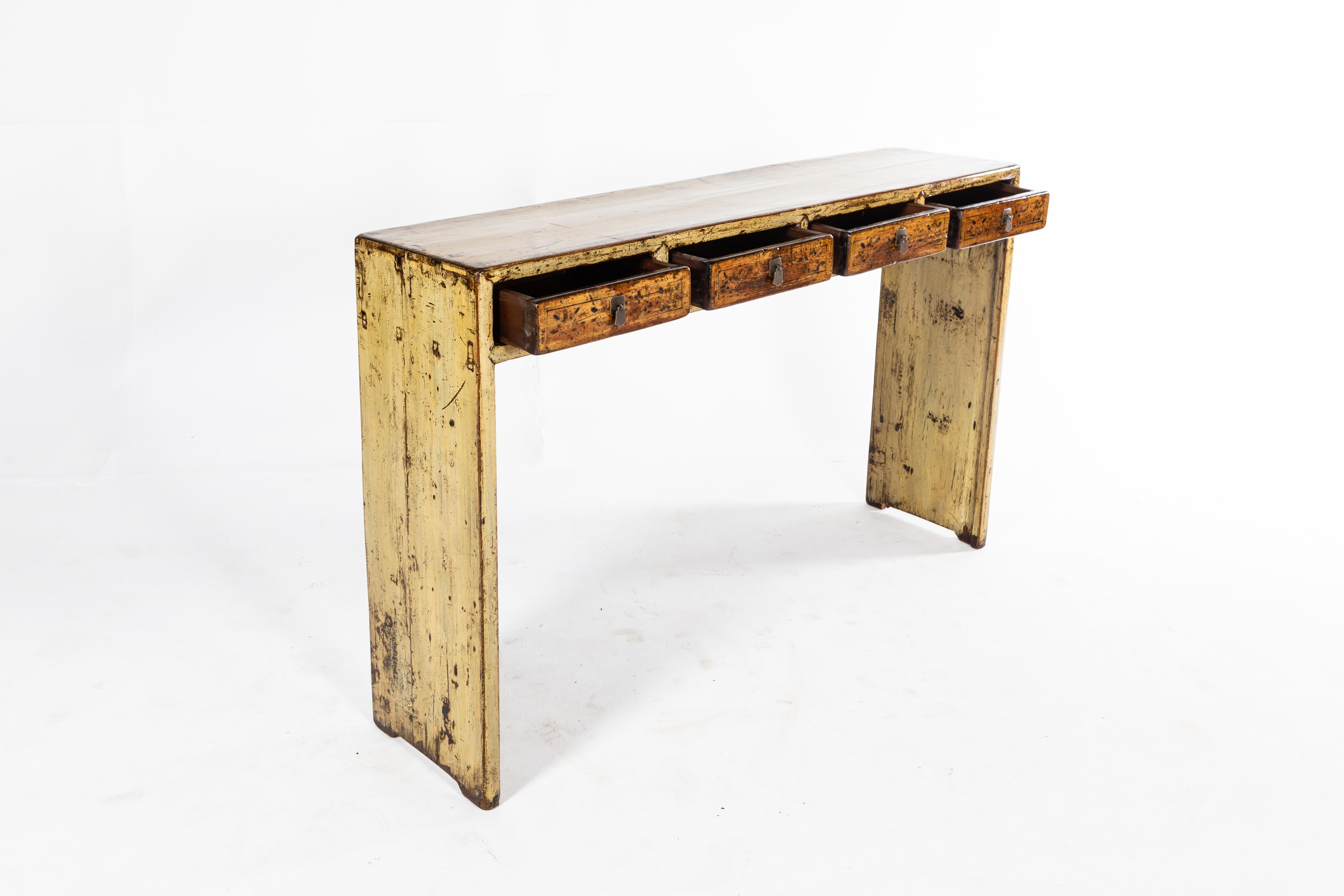 Chinese Console Table with Four Drawers 2