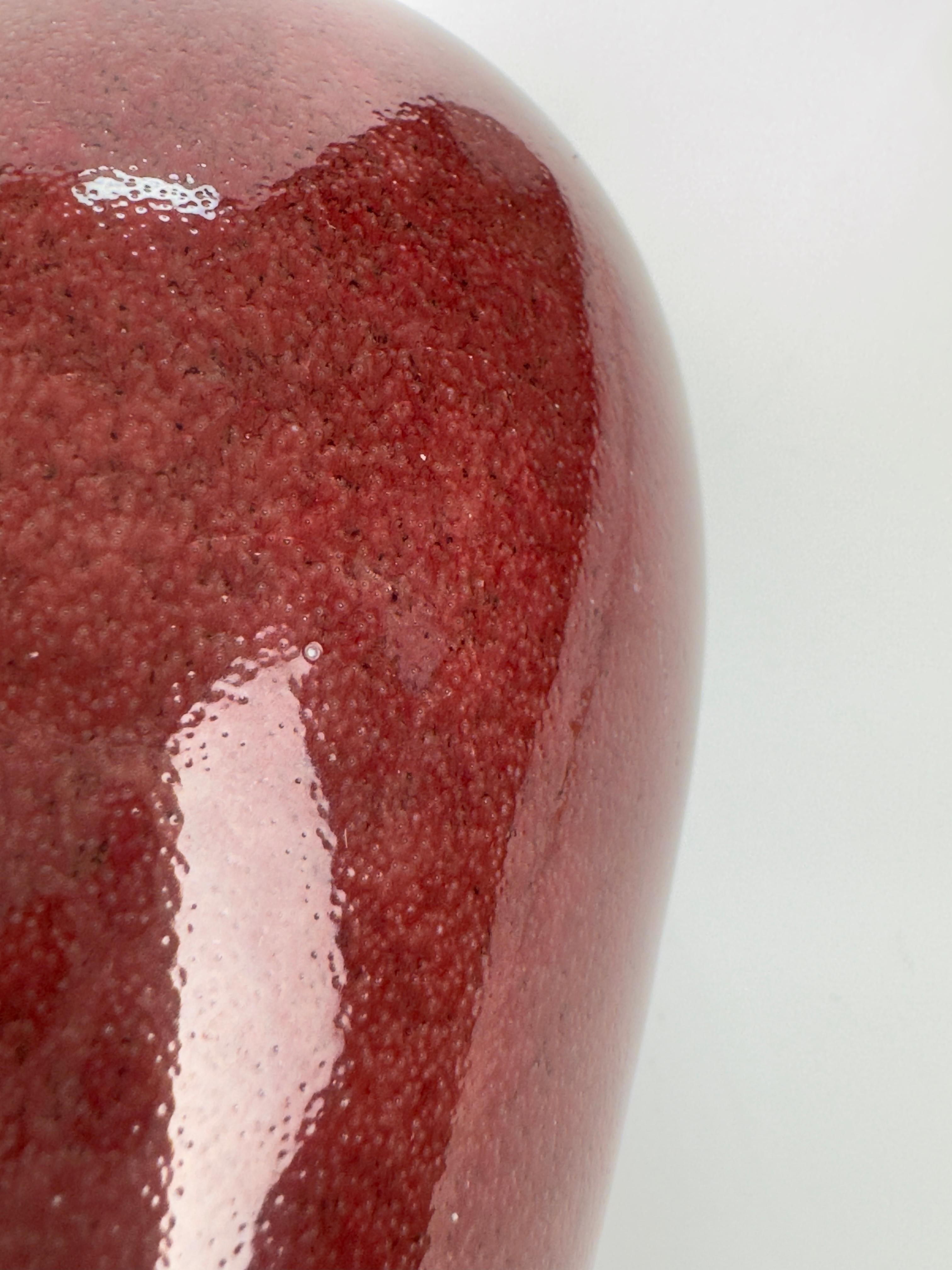 Copper Red Glazed Vase, Late Qing Period, Guangxu Era For Sale 2