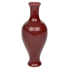 Copper Red Glazed Vase, Late Qing Period, Guangxu Era