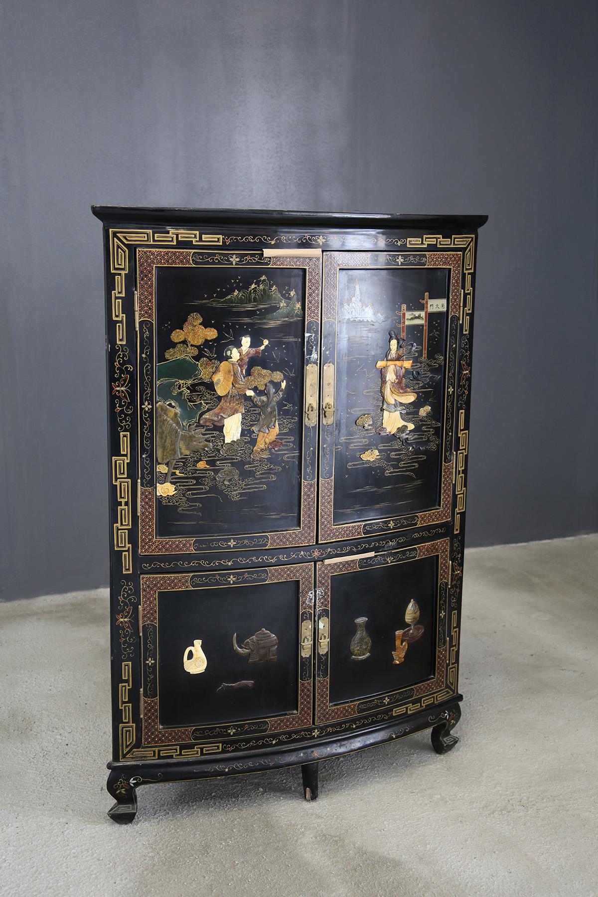 black chinese cabinet
