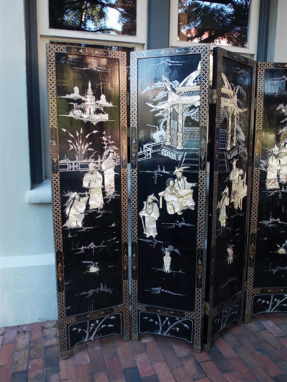 chinese lacquer screen