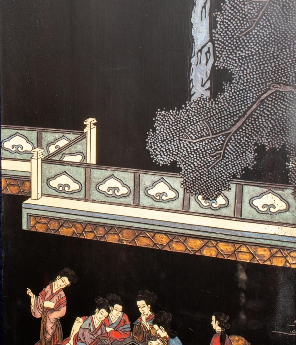 Chinese Coromandel Lacquer 6 Panel Floor Screen In Good Condition In New York, NY