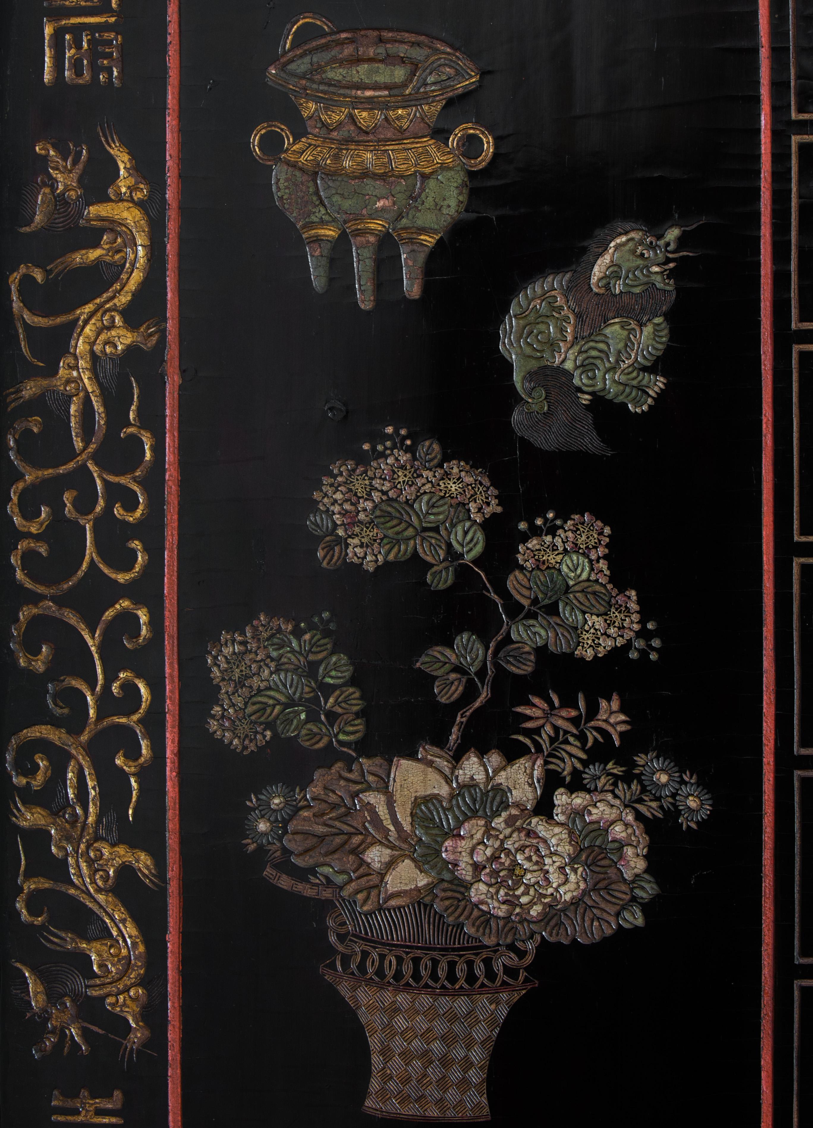 18th Century Chinese Coromandel Screen, Kanxi, circa 1700