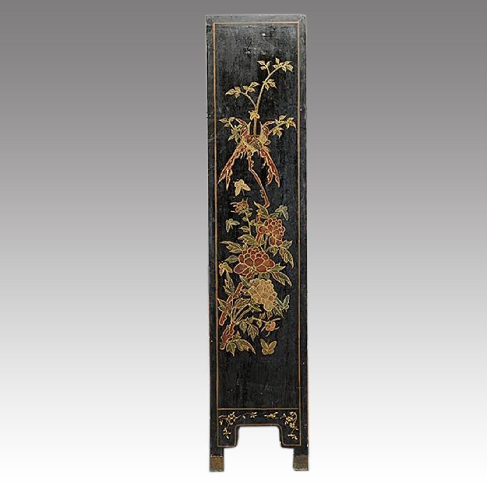 20th Century Chinese Coromandel Six-Panel Folding Screen, Chinese For Sale