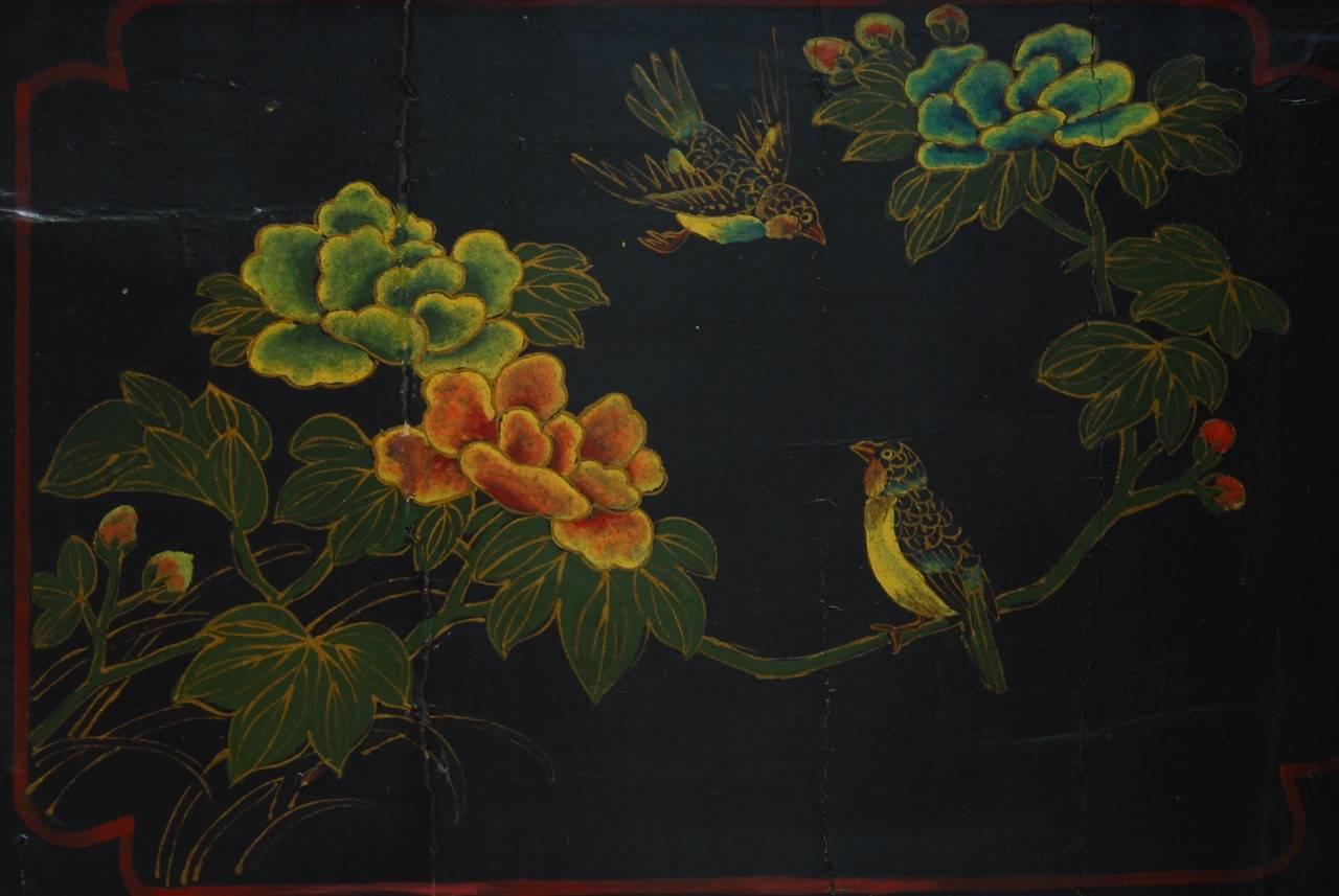 Chinese Coromandel Style Two-Sided Lacquer Screen 11