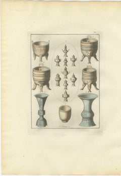 Chinese Costume and Ritual Scenes – Set of Three Ferrario Engravings, Italy 1815