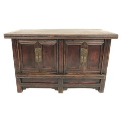 Antique Chinese Country Cabinet in Elmwood