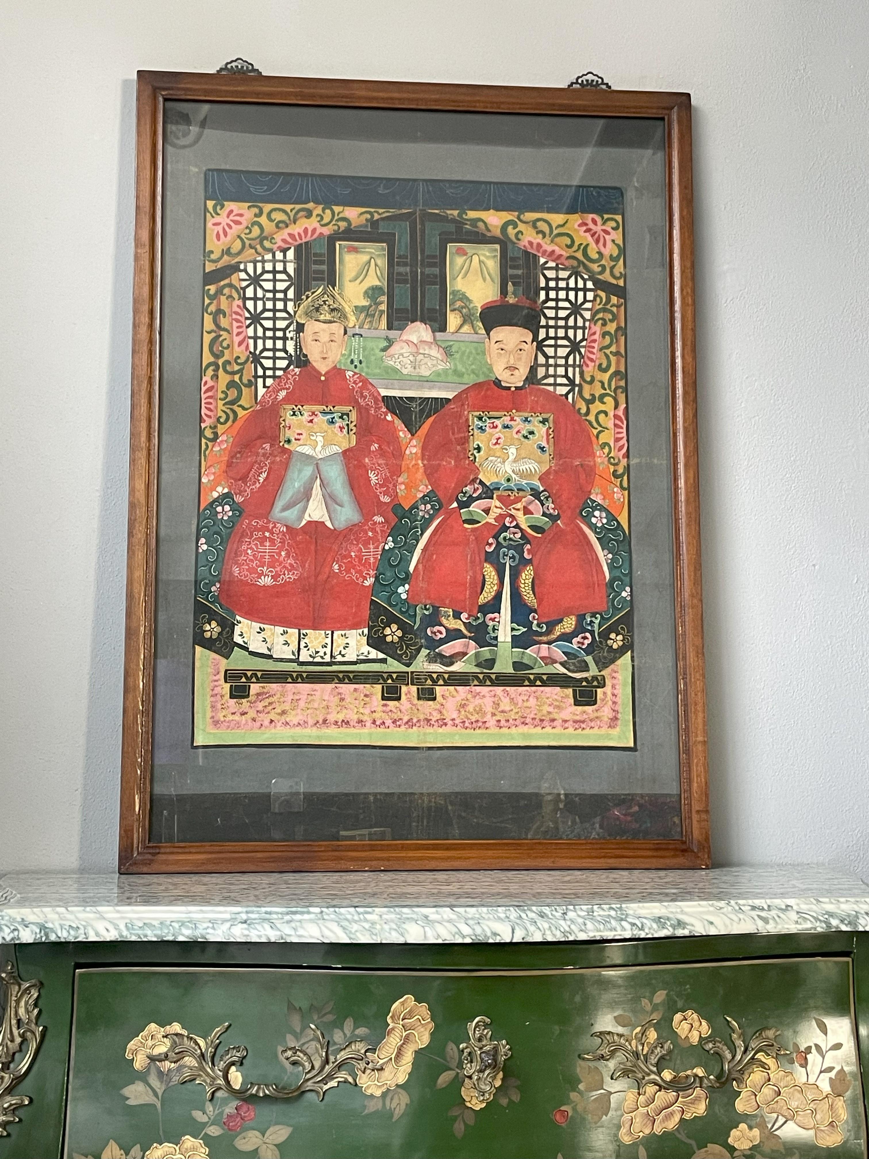 Chinese Couple Painting For Sale 2