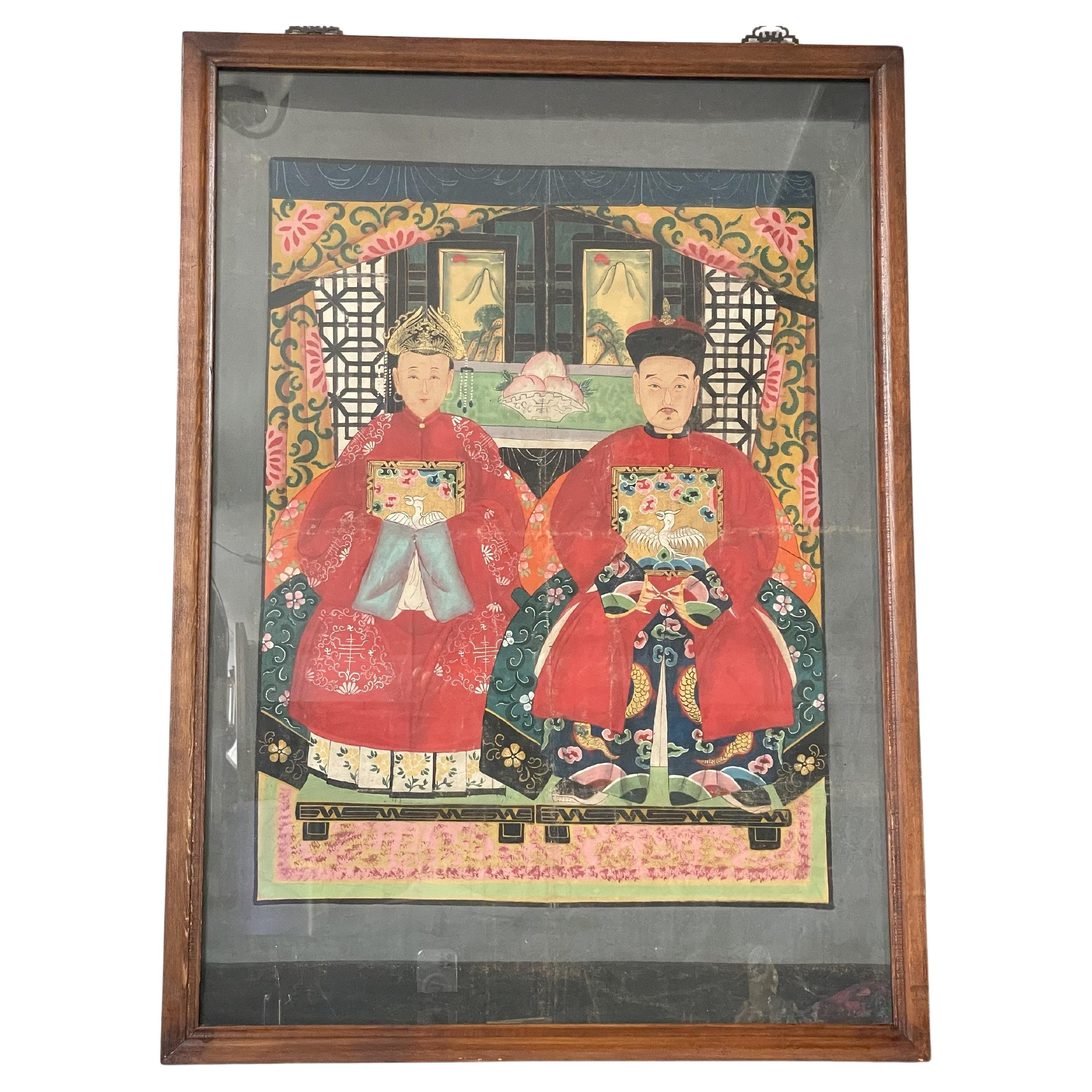 Chinese Couple Painting