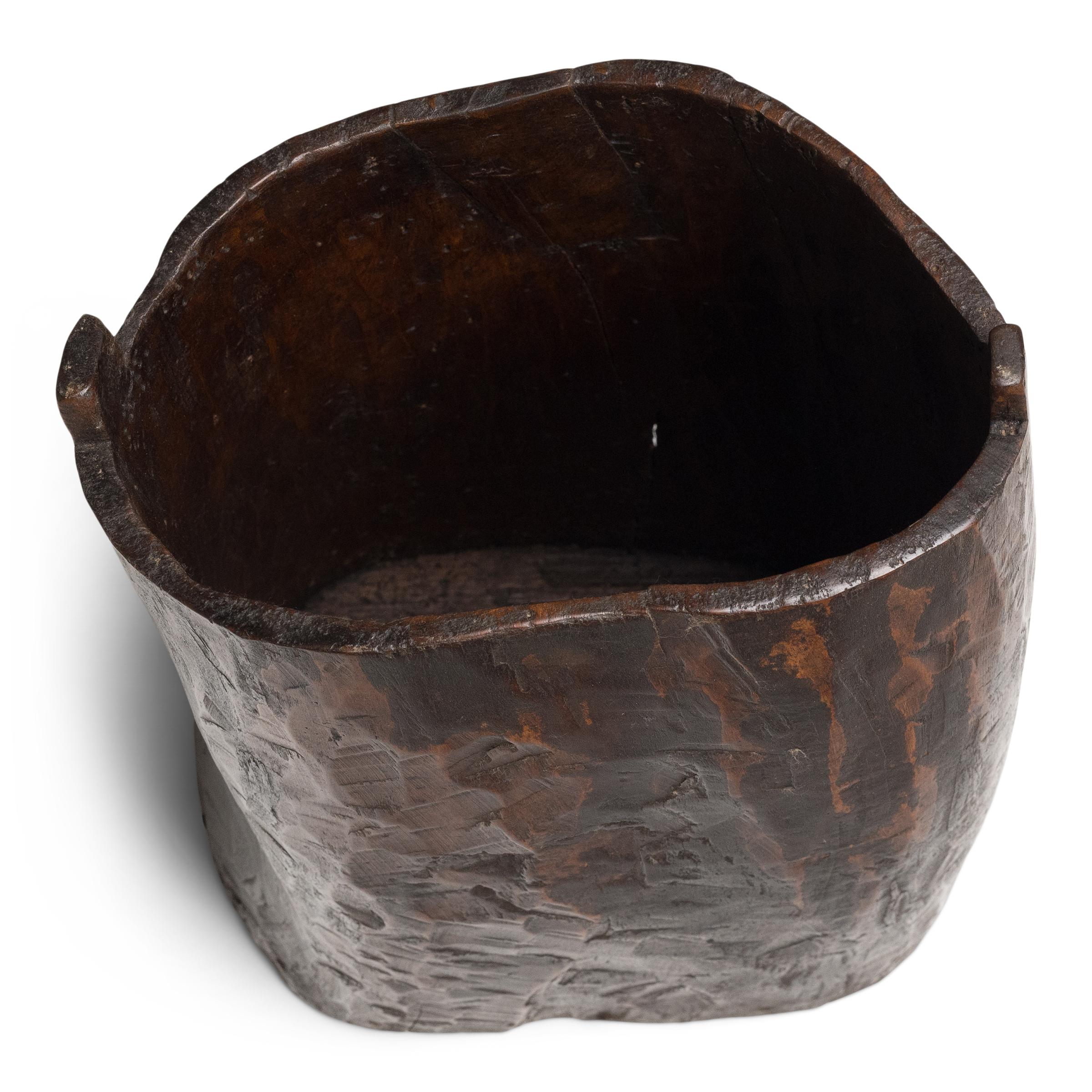 Primitive Chinese Courtyard Grain Container, c. 1900 For Sale