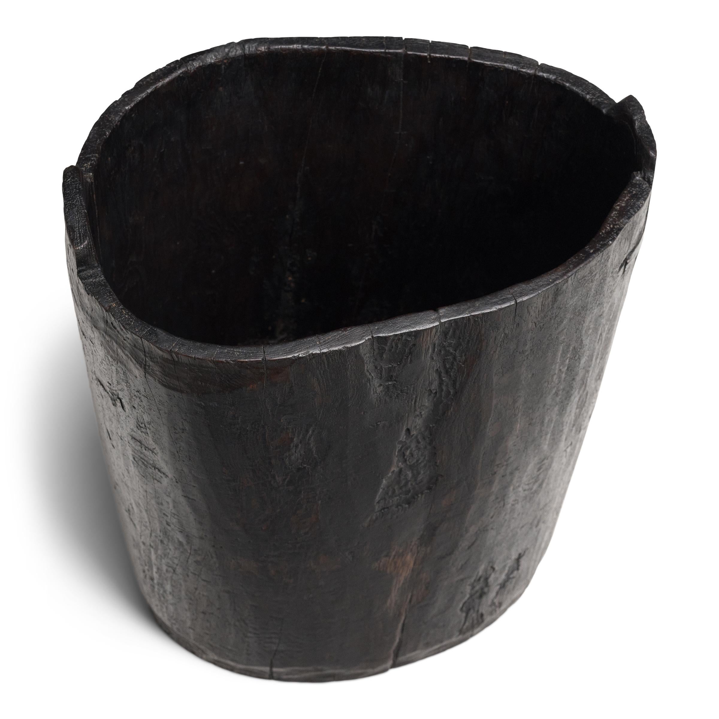 Rustic Chinese Courtyard Grain Container, c. 1900 For Sale
