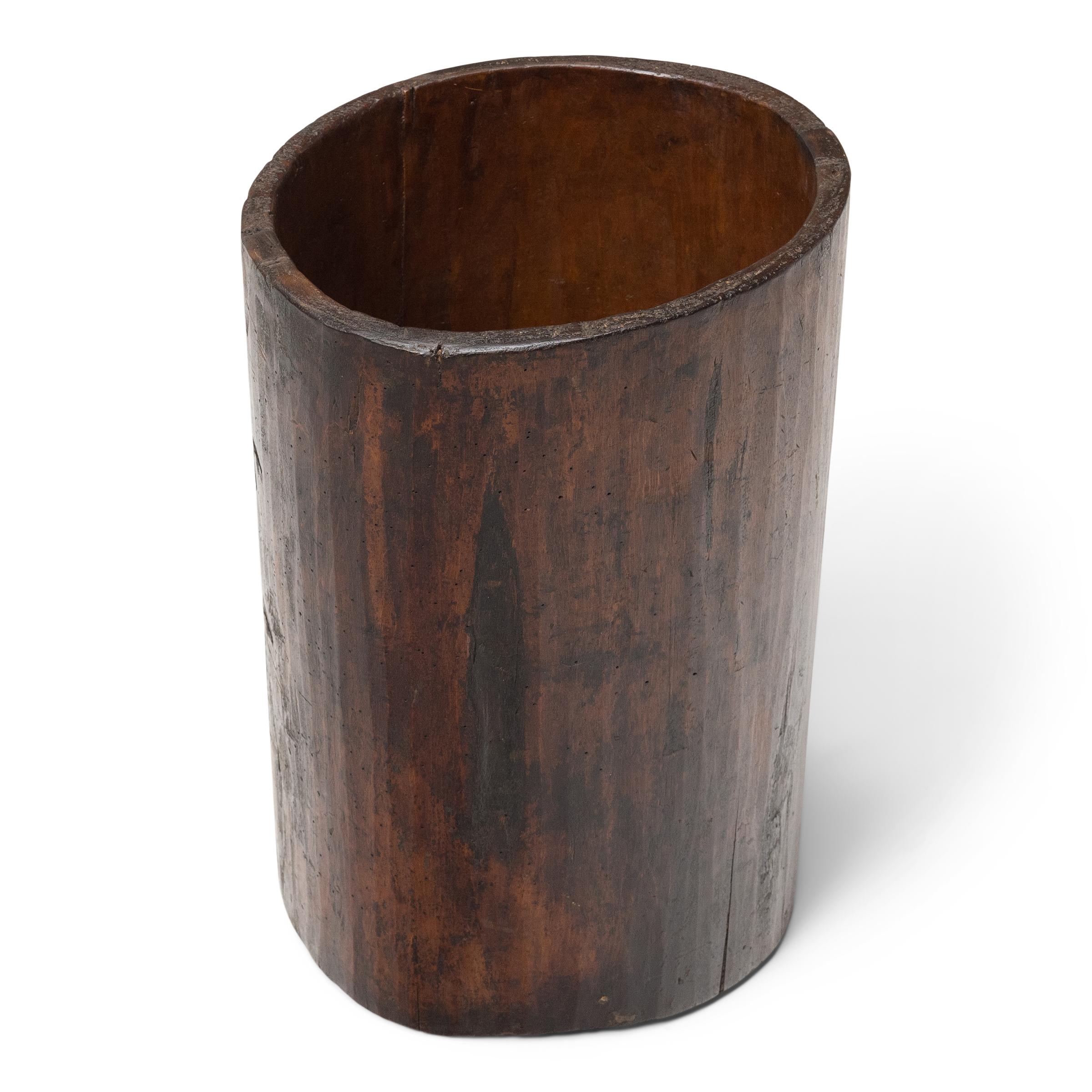 Primitive Chinese Courtyard Grain Container, c. 1900 For Sale