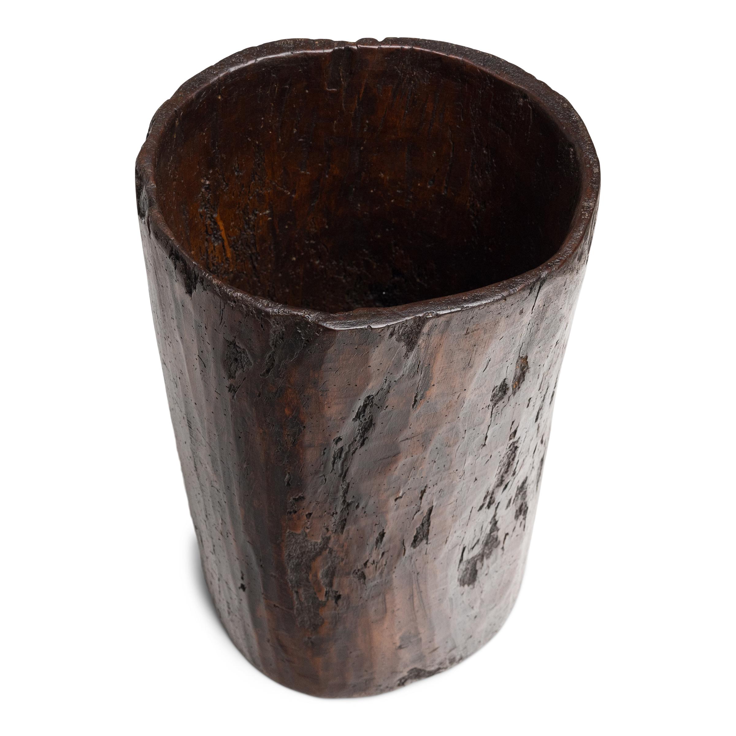 Primitive Chinese Courtyard Grain Container, c. 1900 For Sale