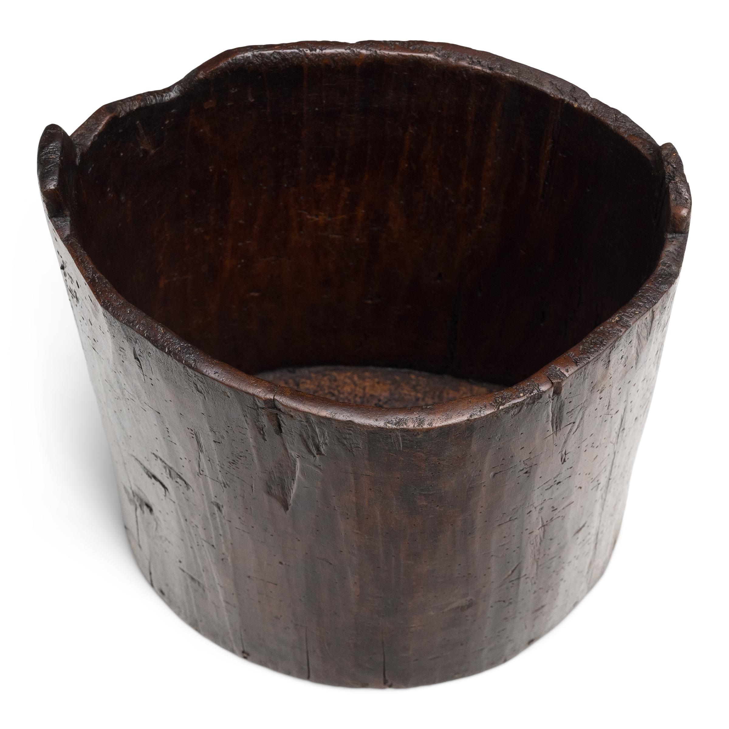 Organic Modern Chinese Courtyard Grain Container, c. 1900 For Sale