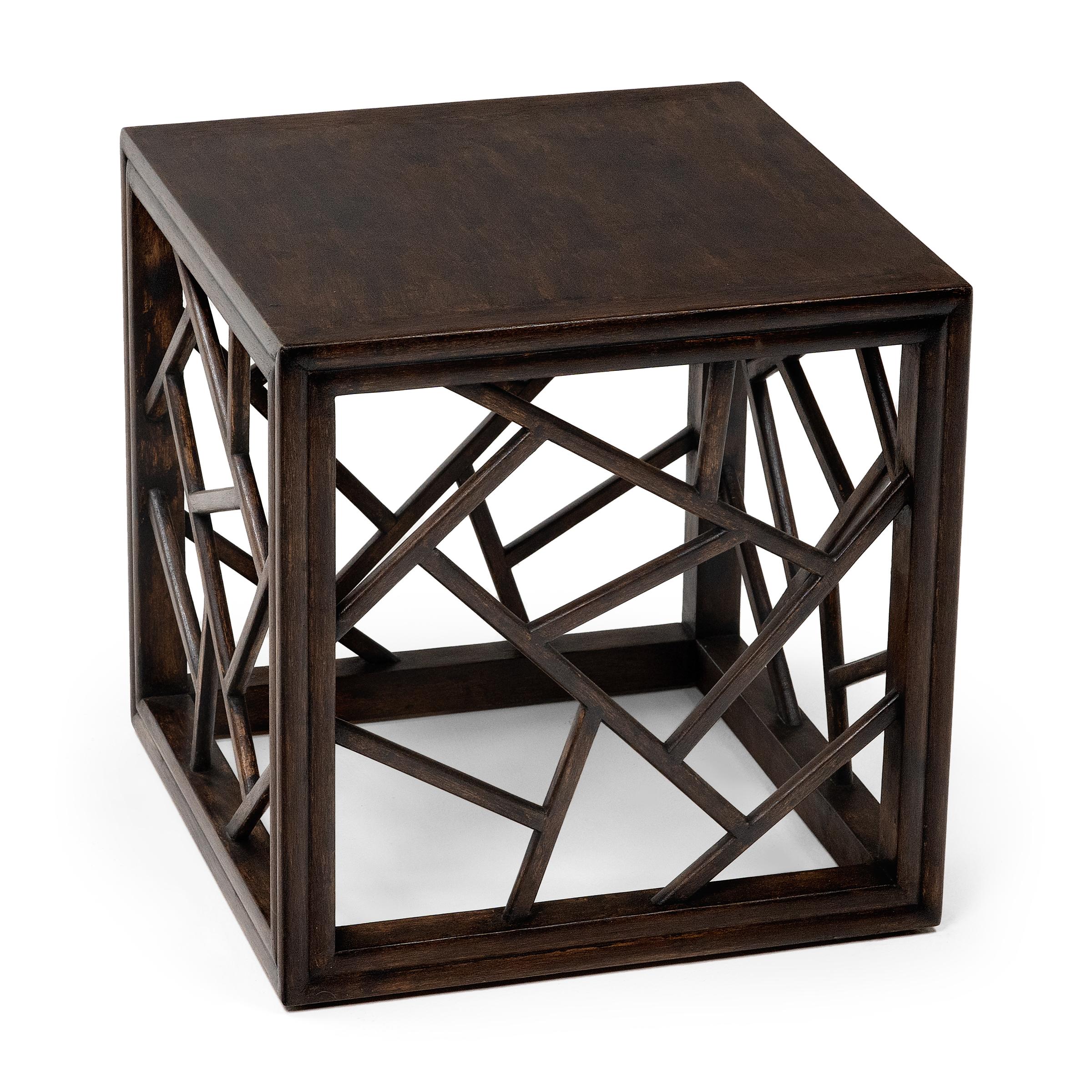 20th Century Chinese Cracked Ice Square Table, c. 1900 For Sale