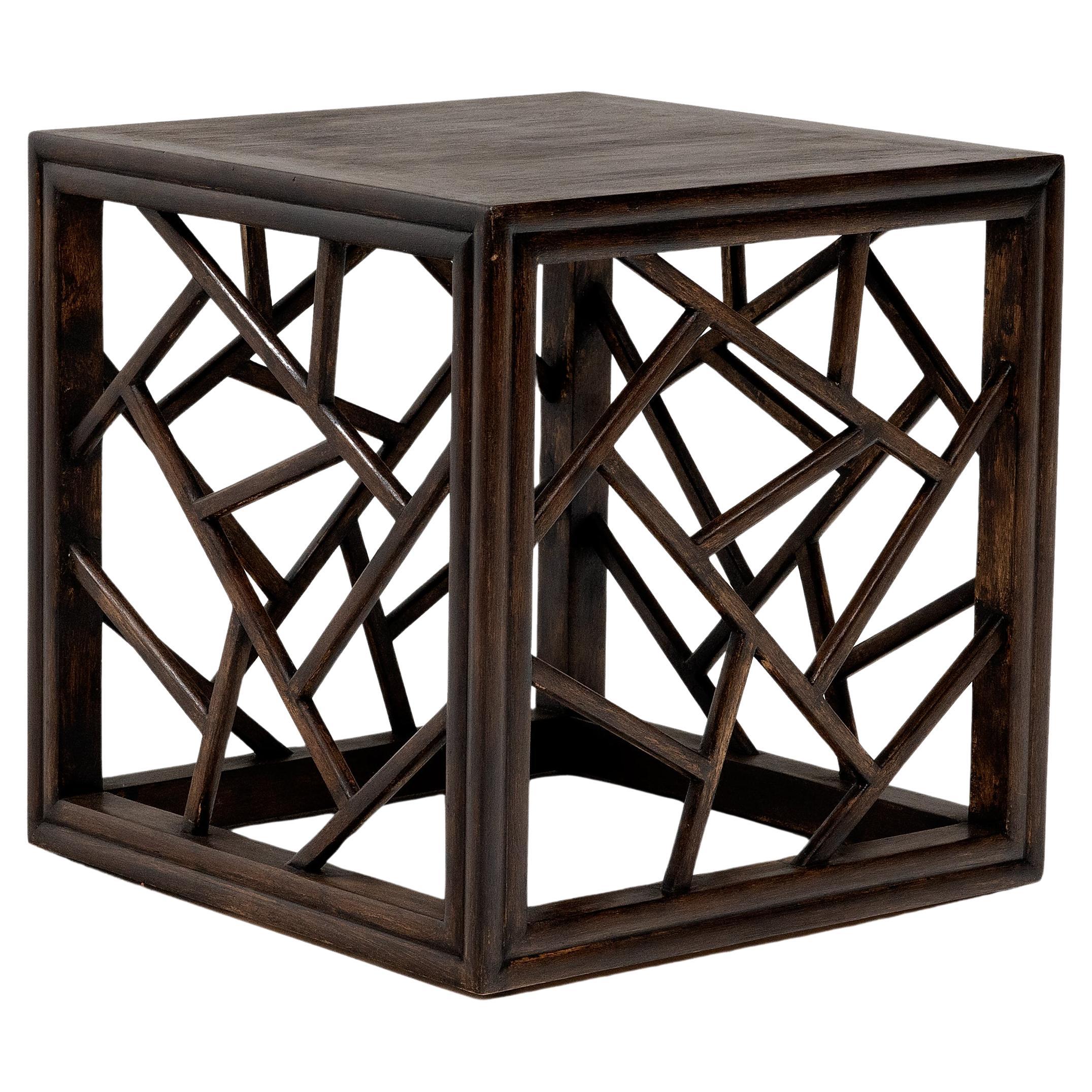 Chinese Cracked Ice Square Table, c. 1900