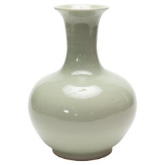 Chinese Crackle Celadon Pear Vase