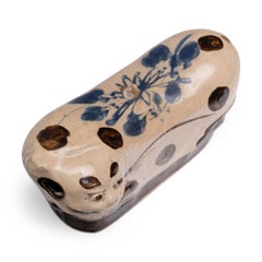 Chinese Crackle Glaze Cat Headrest, c. 1850