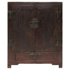Chinese Crackle Lacquer Locking Cabinet, c. 1800