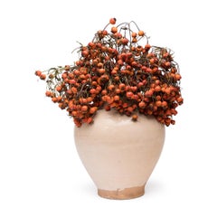 Chinese Crackled Crème White Vase, c. 1900