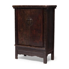 Chinese Crackled Lacquer Noodle Cabinet, c. 1850