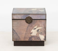 Chinese Crane and Bird Motif Chest