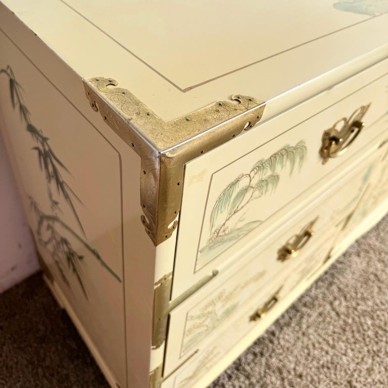 green emerald velvet dress Provincial Style West Michigan Company Cream Dresser and Nightstands Set