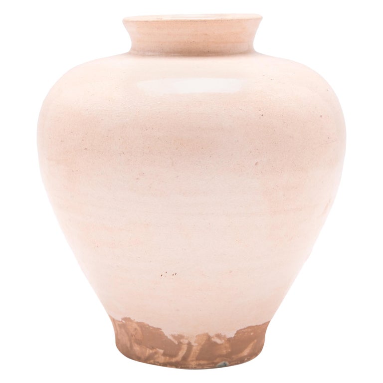 Chinese Creme Drip Glaze Wine Vessel at 1stDibs