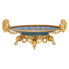 Chinese Daoguang Period Cloisonné & French Ormolu mounted centerpiece
