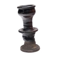 Chinese Dark Glazed Candle Stand, c. 1800