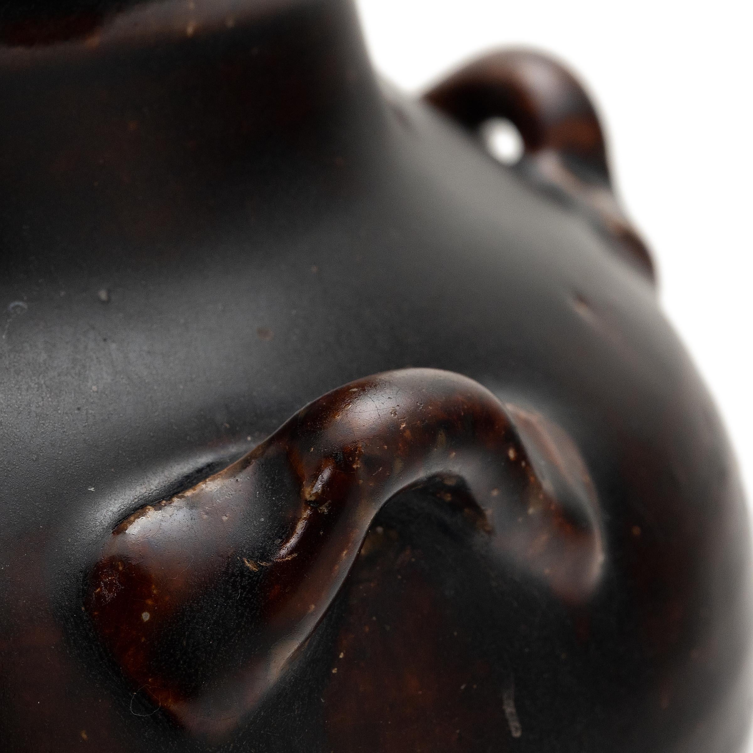 Chinese Dark Glazed Jar, c. 1900 In Good Condition For Sale In Chicago, IL