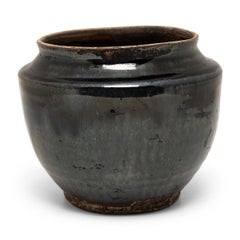 Chinese Dark Glazed Pantry Jar, c. 1900