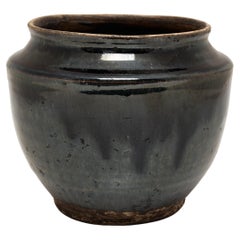 Chinese Dark Glazed Pantry Jar, c. 1900