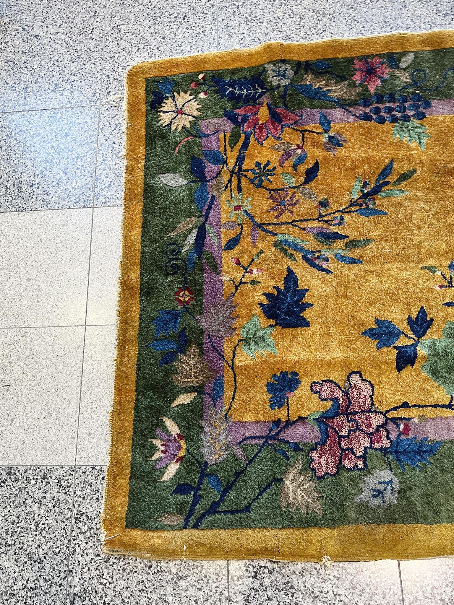 Wool Chinese Deco Rug For Sale