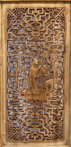 Chinese Decorative Carved Wood Panel